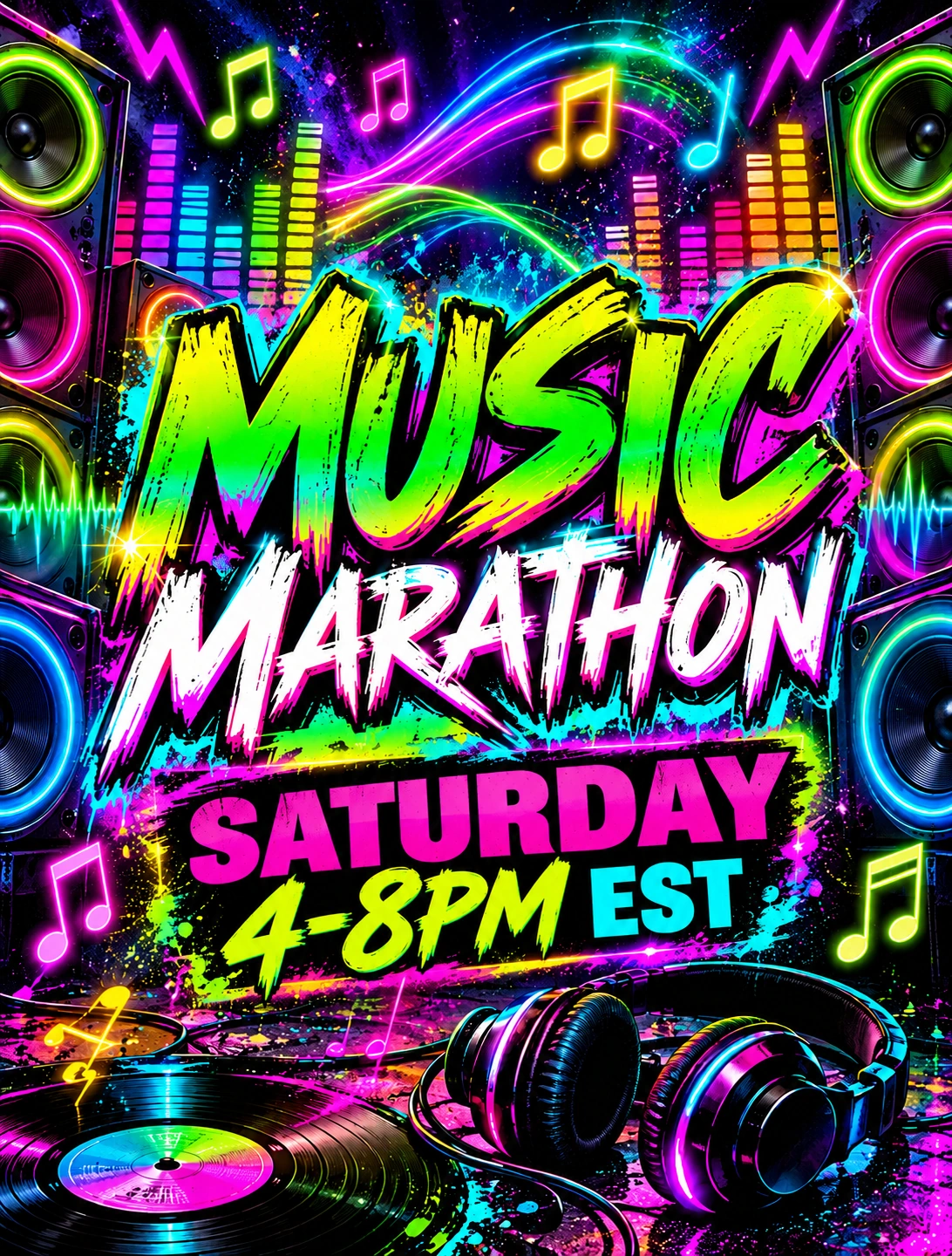 Music Marathon β Saturdays 4β8 PM EST